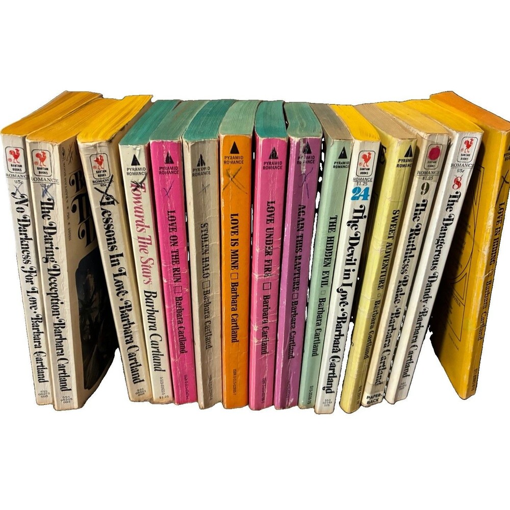 Barbara Cartland Vintage Historical Romance Lot of 15 Pyramid Novels 1970’s 1st